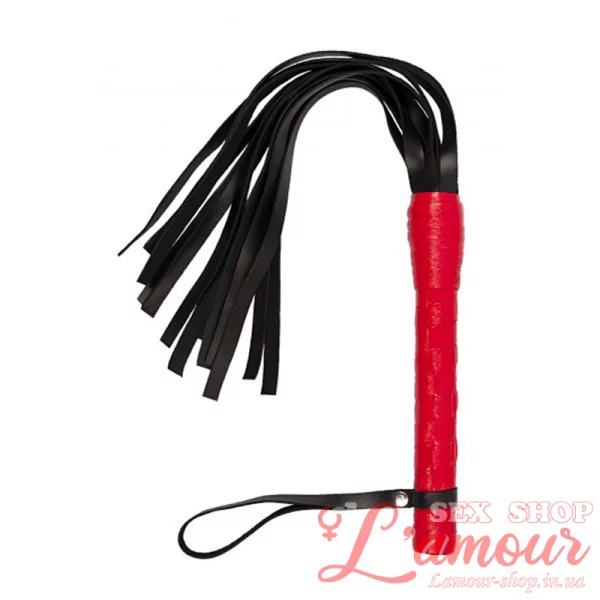 Флогер VIP Leather Flogger, Red (артикул: 280136)