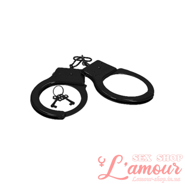 БДСМ Металеві наручники Metal Handcuffs – Black (артикул: 36-SHT347BLK)