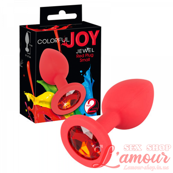 Анальна пробка – Colorful Joy Jewel Red Plug Small (артикул: 517127)