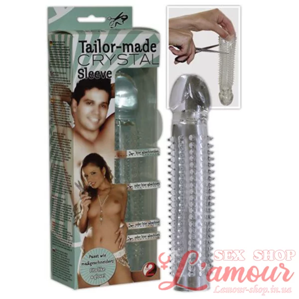Насадка на член – Tailor-Made Crystal Sleeve (артикул: 518280)