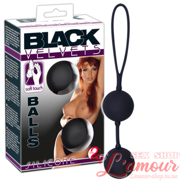 Вагінальні кульки – Black Velvets Balls Silicone (артикул: 521752)