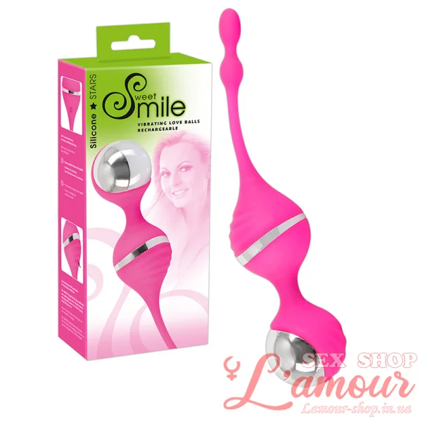 Вагінальні кульки – Sweet Smile Vibrating Love Balls (артикул: 589039)