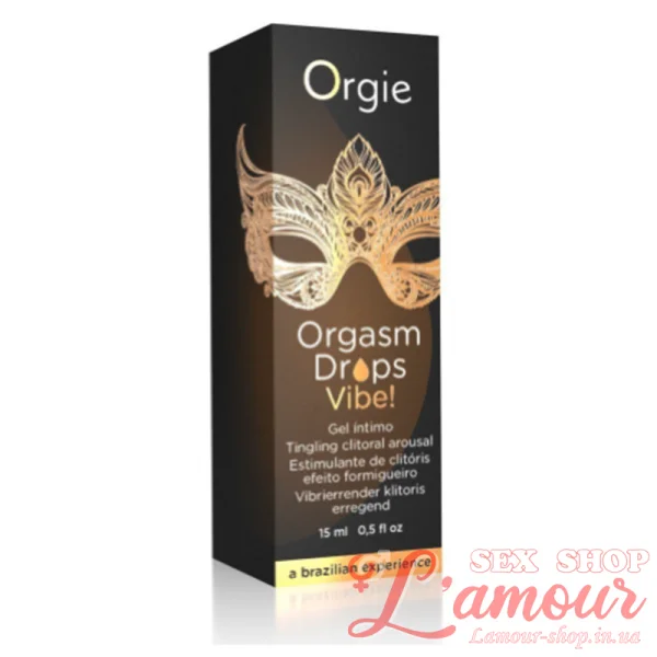 Краплі збуджуючі Orgie Orgasm Drops Vibe Peach Flavor 15 мл (артикул: 69-51652)