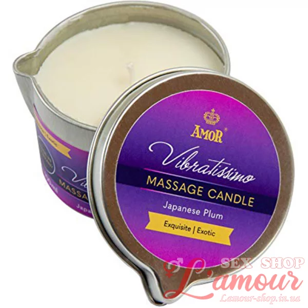 Масажна свічка – Vibratissimo Japanese Plum, 50 мл (артикул: 7115090189)