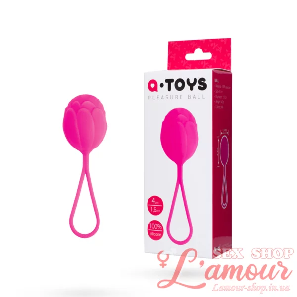 Вагінальні кульки Toyfa A-Toys, силікон, рожевий (артикул: 764002)