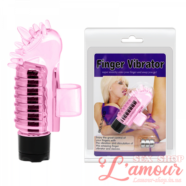 Насадка на палець – Finger Vibrator Pink (артикул: BI0045)