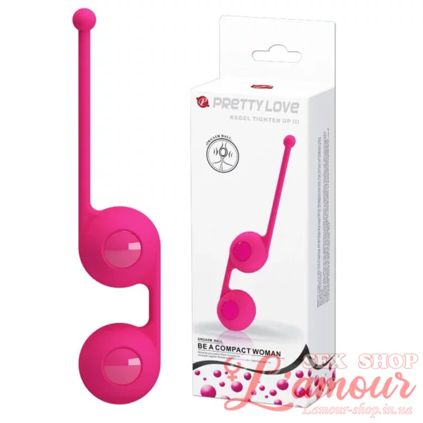 Вагінальні кульки – Pretty Love Kegel Tighten Up Balls III Pink (артикул: BI0552)