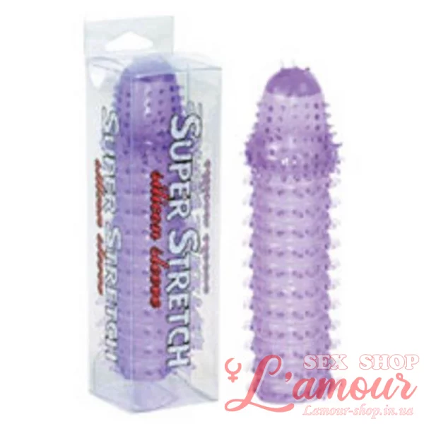 Насадка на член – Super Stretch Lilac Silicone Sleeve (артикул: SC0359)