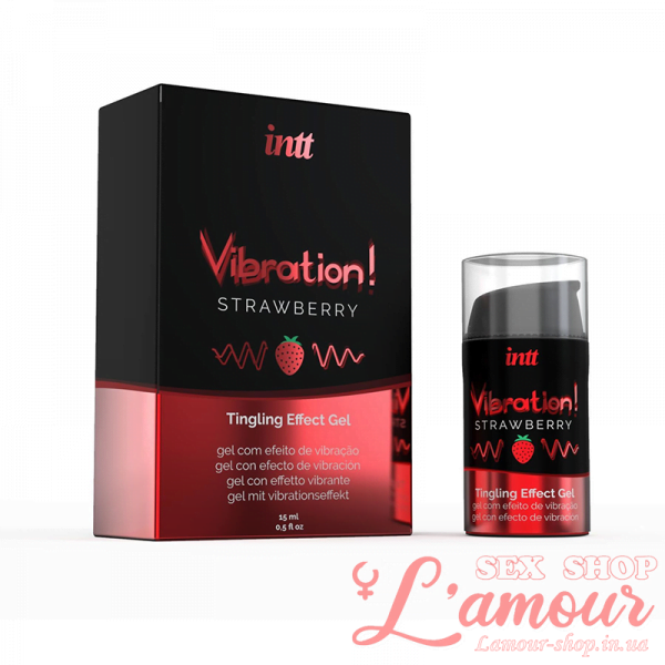 Гель Intt Vibration Strawberry (15 мл) (артикул: SO2921)
