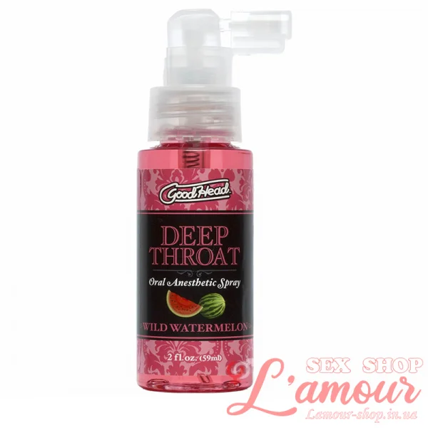 Спрей для глибокого мінету Doc Johnson GoodHead DeepThroat Spray – Watermelon 59 мл (артикул: SO3491)