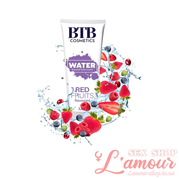 Гель на водній основі BTB FLAVORED RED FRUITS 100 мл (артикул: SO7533)